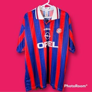 Adidas 1995-1997 Bayern Munich home jersey